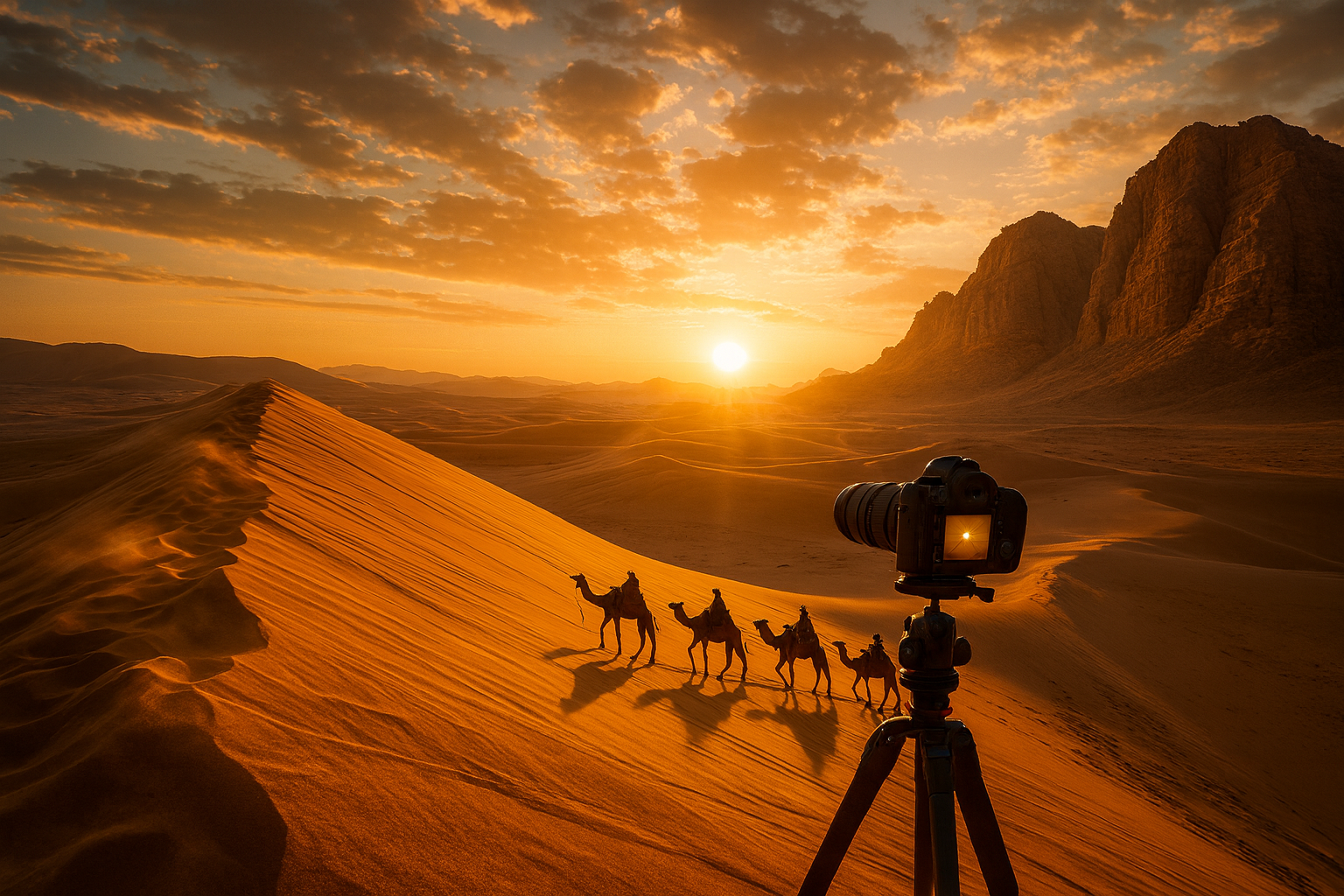 Sunrise Desert Photoshoot